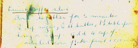 photo of original recipe