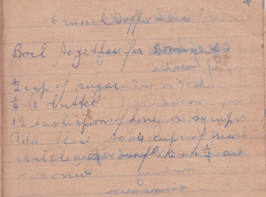 photo of original recipe